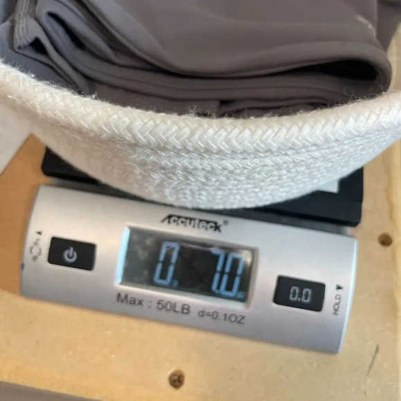 ATHLETA Meshblock Stash Pocket Salutation Tights Gray Blue Size Small - Picture 13 of 13